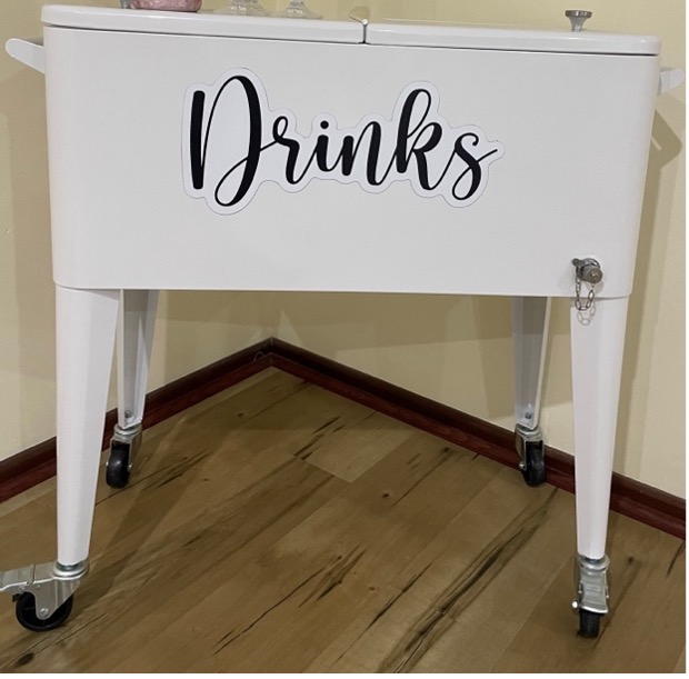 Photo of drinks cart available to hire from The Toy Tent